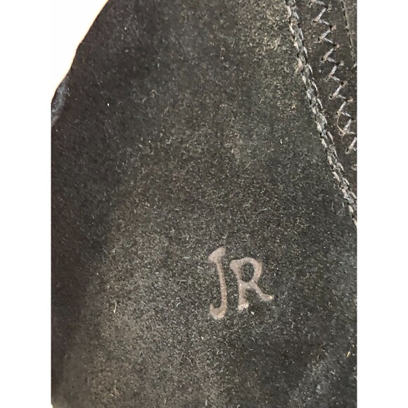 Jack Rogers Women's US 9M Black Suede Leather Pull On Cuban Heel Ankle Bootie - Picture 7 of 8